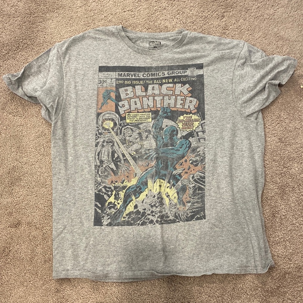 marvel black is panther t shirt vintage style wash